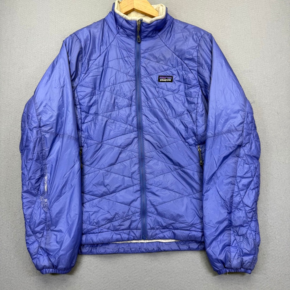 Patagonia Womens Nano Puff Jacket Large Blue Primaloft Insulated Puffer 84215